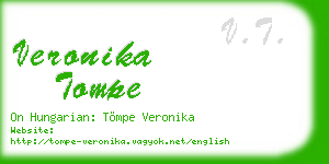veronika tompe business card