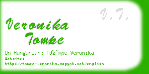 veronika tompe business card